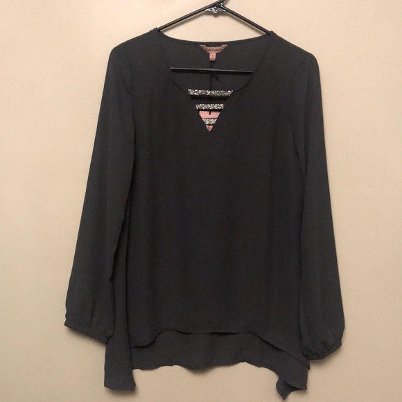 NWT Juicy Couture strap front woven blouse - Picture 2 of 6